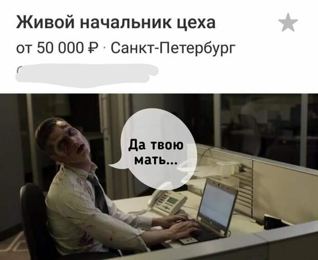 Мертвецы, сегодня опять не ваш день Мертвецы, сегодня опять не ваш день вакансия, объявление, прикол, работа, смех, юмор