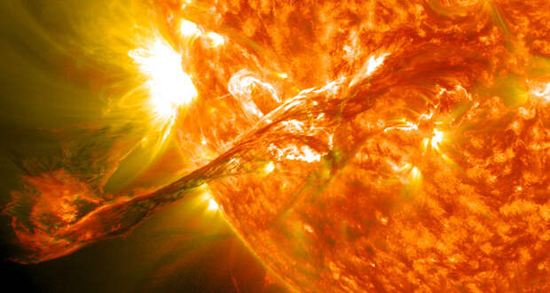 solar flare illustration