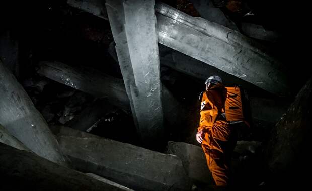 Пещера гигантских кристаллов в Мексике. Фото