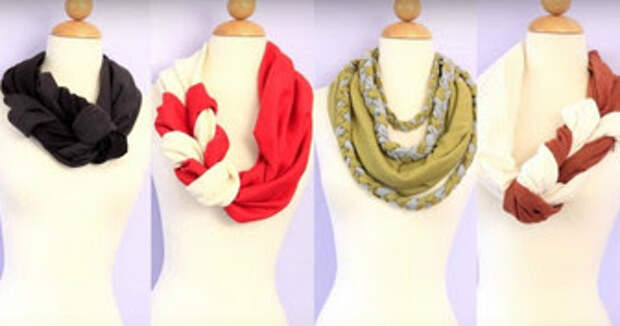 Все думали, что она купила эти шарфы в дорогом бутике. Ты ахнешь, узнав, из чего они сделаны!