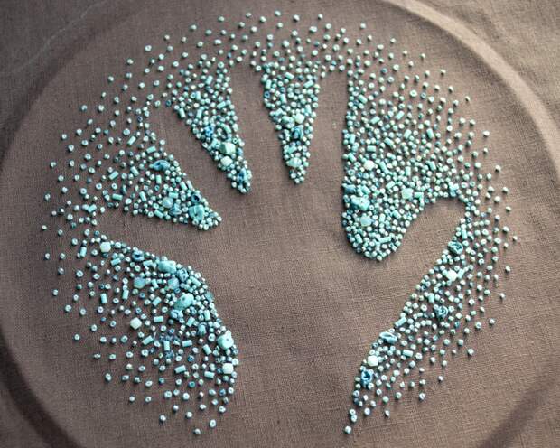 Negative space embroidery: интересный прием в вышивке