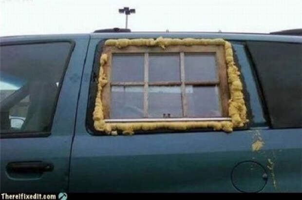 окно в машине