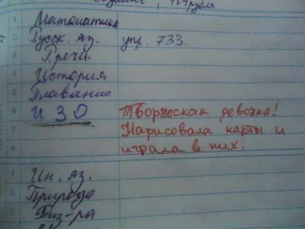 Учительские перлы из школьных дневников дневник, записи, записи в дневниках, школа, юмор
