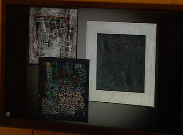 Под «Черным квадратом» Малевича обнаружили два цветных рисунка