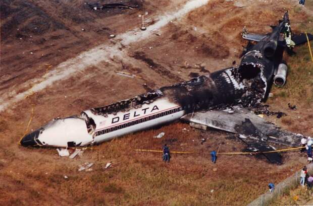 Не взлетевший Boeing 727−232 компании Delta Air Lines