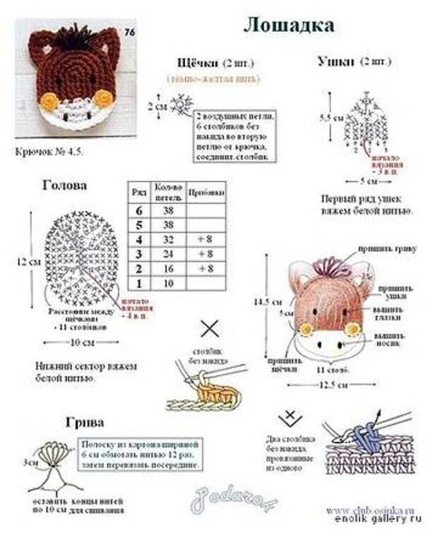 Аппликация вязания крючком