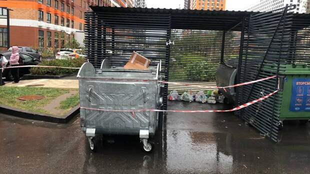 Появилось видео с места нахождения тела новорожденного ребенка на юго-востоке столицы