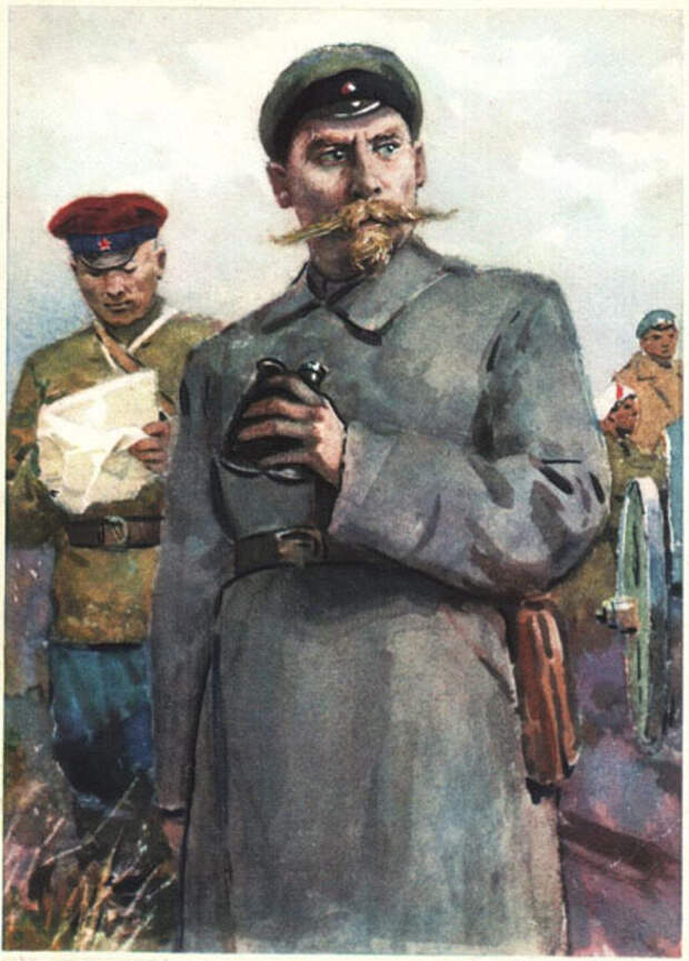 Семен Буденный на открытке ИЗОГИЗ, СССР.jpg