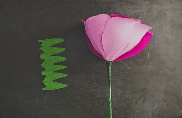 Гигантский цветок розы из бумаги своими руками