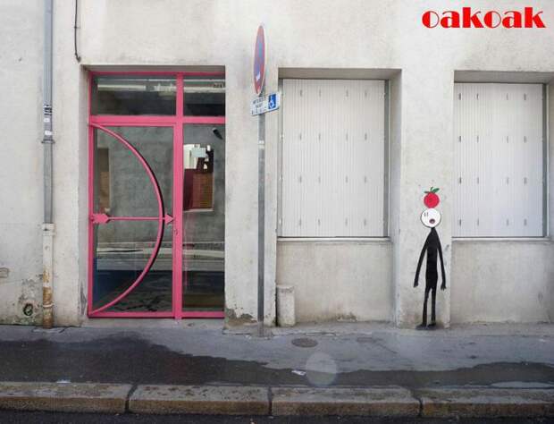 Креативный стрит-арт от OakoAk (22)