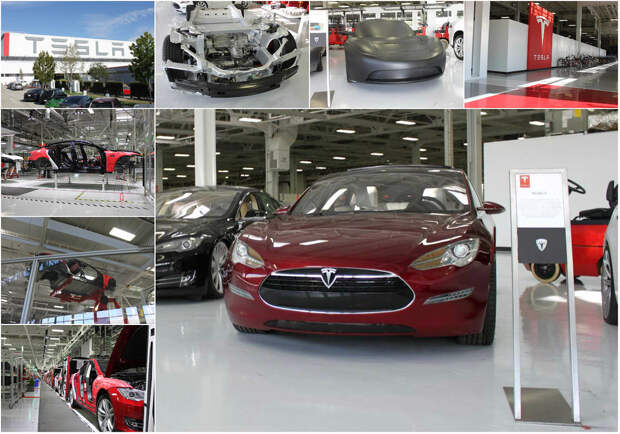 Как собирают автомобиль Tesla