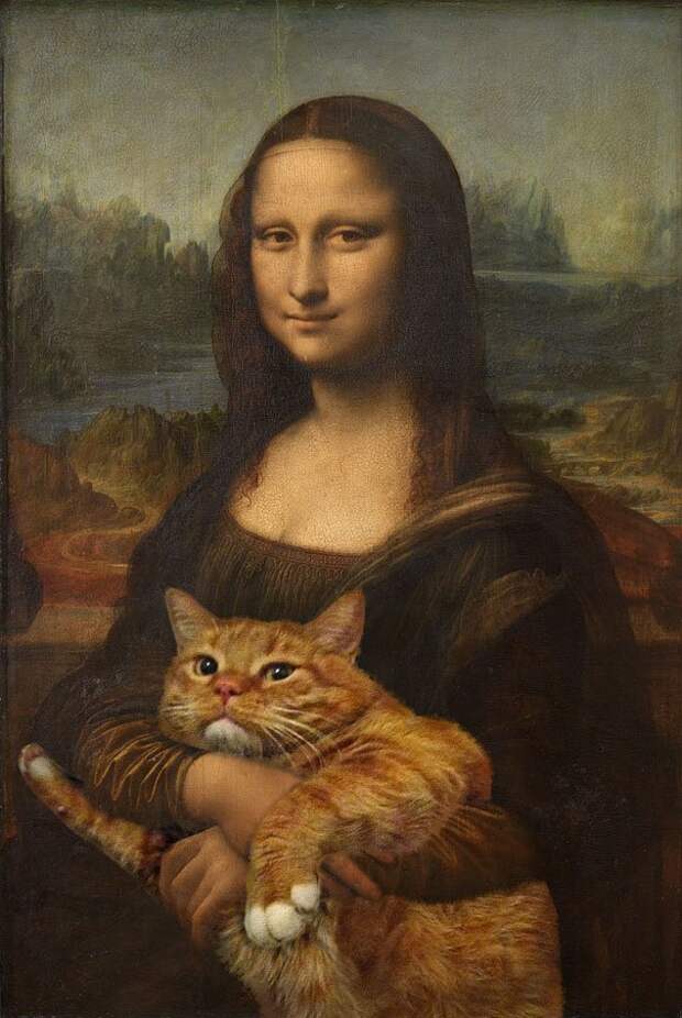 шедевры и рыжий толстый кот