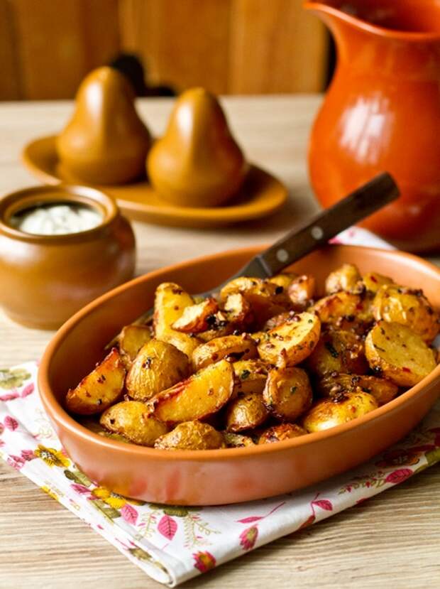 Остро-пряный печеный картофель Остро-пряный печеный картофель