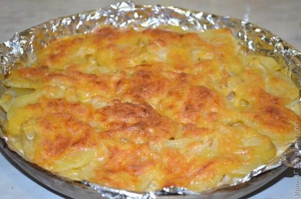 Картофель, запеченный с сыром Картофель, запеченный с сыром