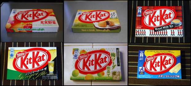 16. Разнообразие батончиков Kit Kat страна, сумасшествие, япония