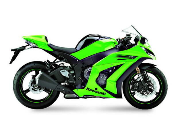 Kawasaki ZX-10R Ninja: спортбайк, 2012, 998 см&sup3;, 200 л.с., 198 кг, 768 400 руб.