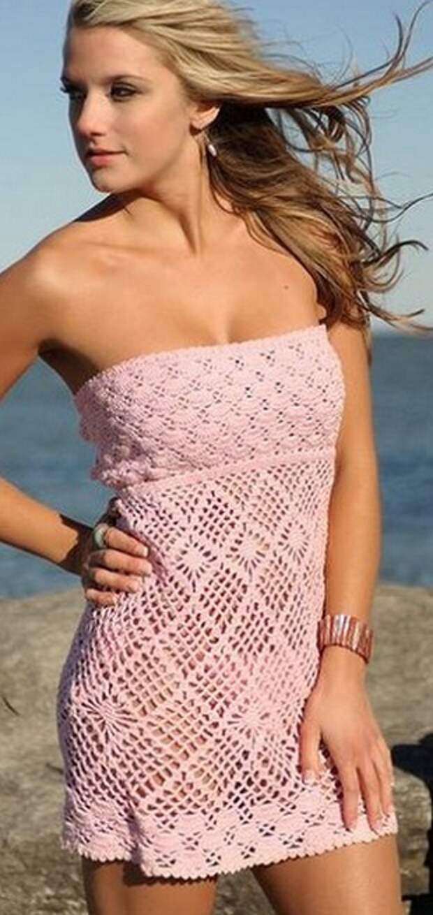 Вязание пляжного платья