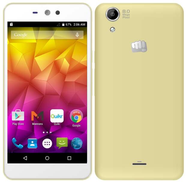 Micromax Canvas Selfie Lens Q345: смартфон со съёмной широкоугольной оптикой