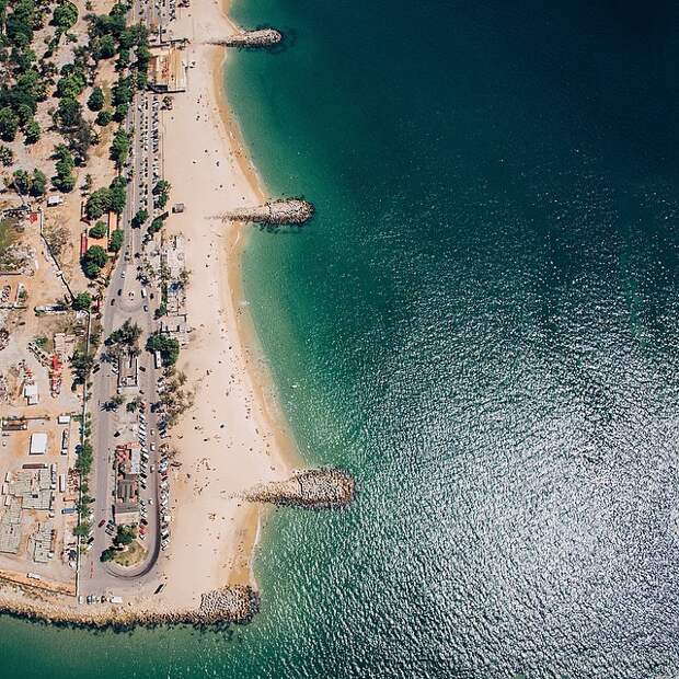 18. Ilha De Luanda Ponto Final, Ангола 18. Ilha De Luanda Ponto Final, Ангола дрон, мир, пляж
