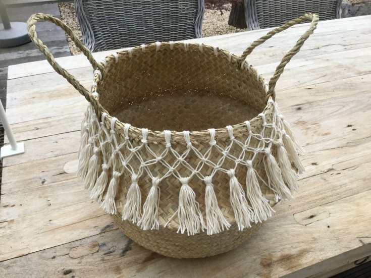 Корзины с макраме декором (трафик)