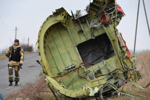 На месте крушения малайзийского Boeing 777