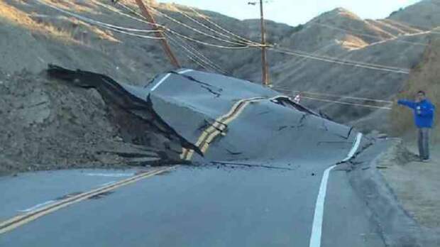 Недалеко от разлома Сан-Андреас произошло смещение грунта