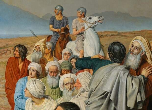 «Римские кавалеристы» Фрагмент.