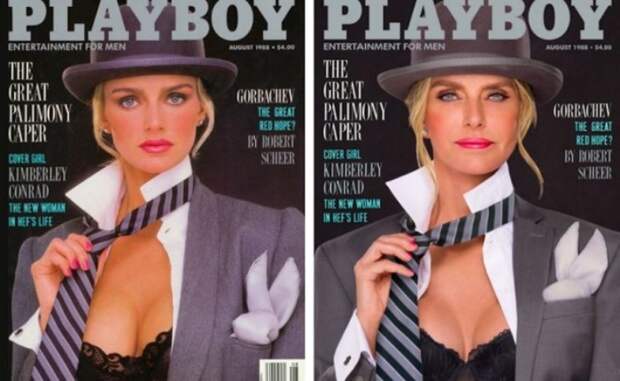 Немолодые модели позируют для обложек Playboy годы спустя. Номер 1988 года.