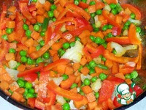 Карамелизированные курица и красный лук ингредиенты