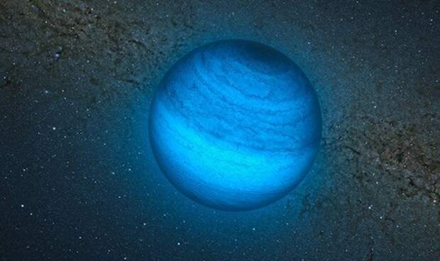 Artist’s impression of the free-floating planet CFBDSIR J214947.2-040308.9