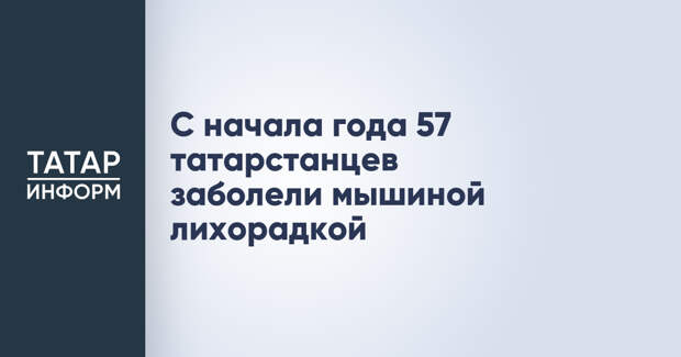 С начала года 57 татарстанцев заболели мышиной лихорадкой