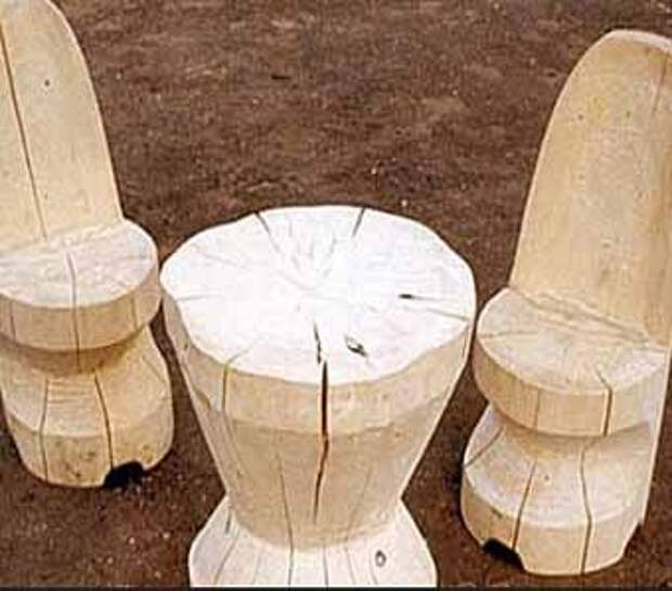дачная мебель из старого дерева