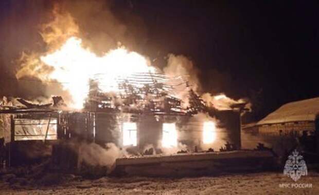 Трое детей погибли на пожаре в Калужской области, пока родители были на работе