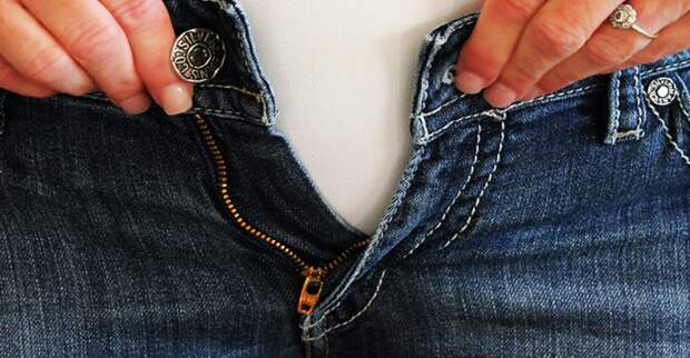 Простой способ увеличить размер джинс в поясе!