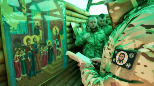 Ульяновские десантники совершили омовение в крещенской купели в Запорожской области