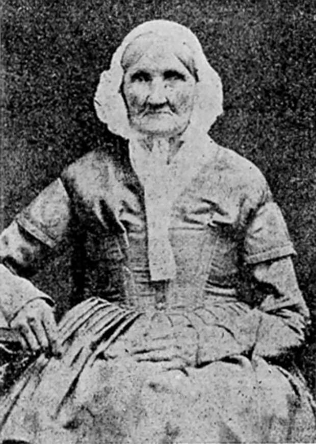 Ханна Стиллей родилась в 1746 году и была сфотографирована в 1840 году