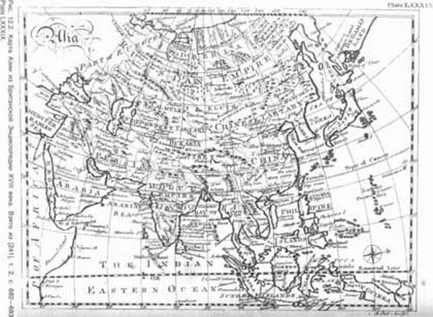 Карта, изготовленная в Париже в 1670 году