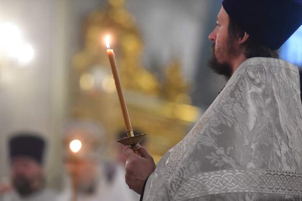 Православные верующие посетили в Новосибирске литургию в день Вознесения Господне