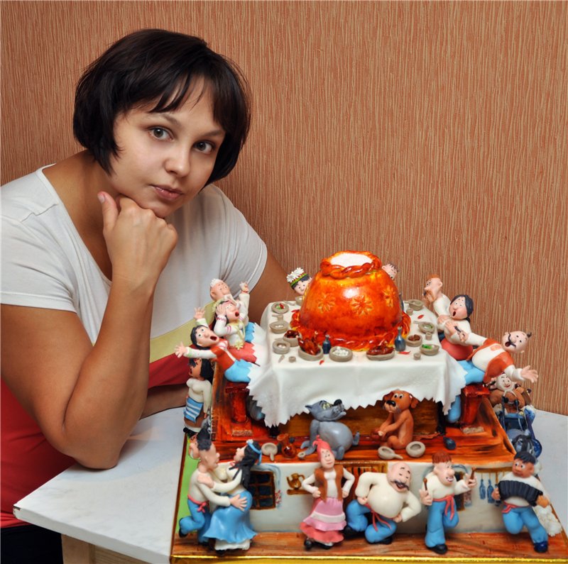Талантище мастер, мультик, торт