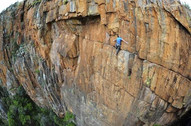 Британский альпинист Джон Робертс в ЮАР. дух, страшно, фотографии