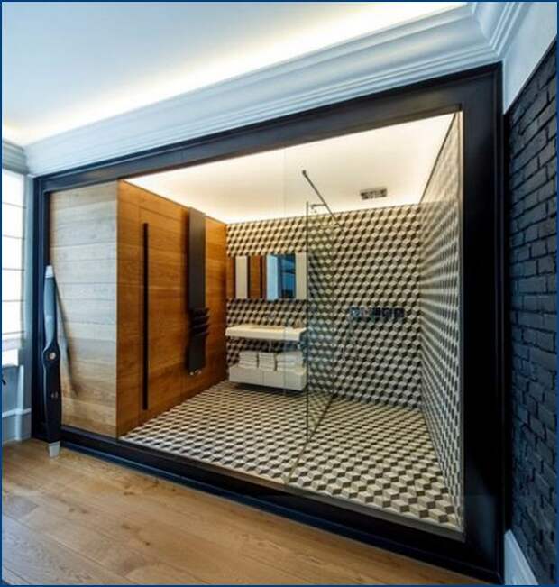 Ванная комната в мужской квартире