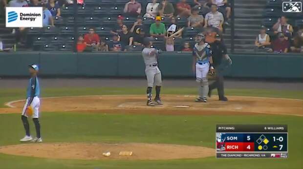 Oswaldo Cabrera Yankees bat Flip MiLB