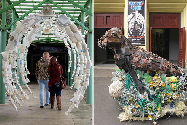 13 скульптур, сделанные из мусора 