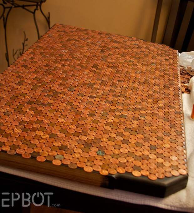 Столик из монет (Diy)
