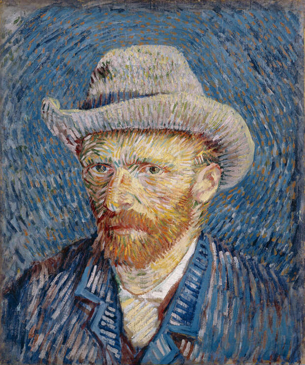 Ван Гог «Автопортрет в серой фетровой шляпе III»