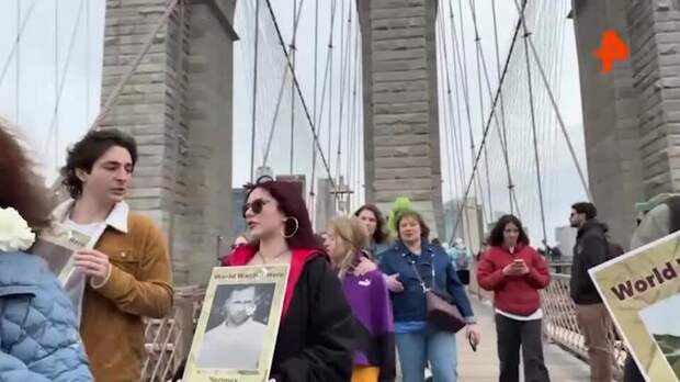 Киевские провокаторы попытались сорвать акцию "Бессмертный полк" в Нью-Йорке