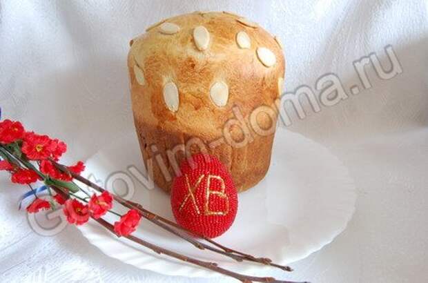 рецепт Кулич Миндальный