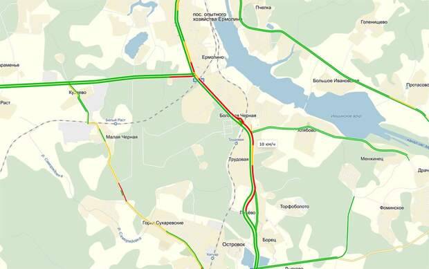 Пробки на дмитровском шоссе в сторону москвы сейчас карта