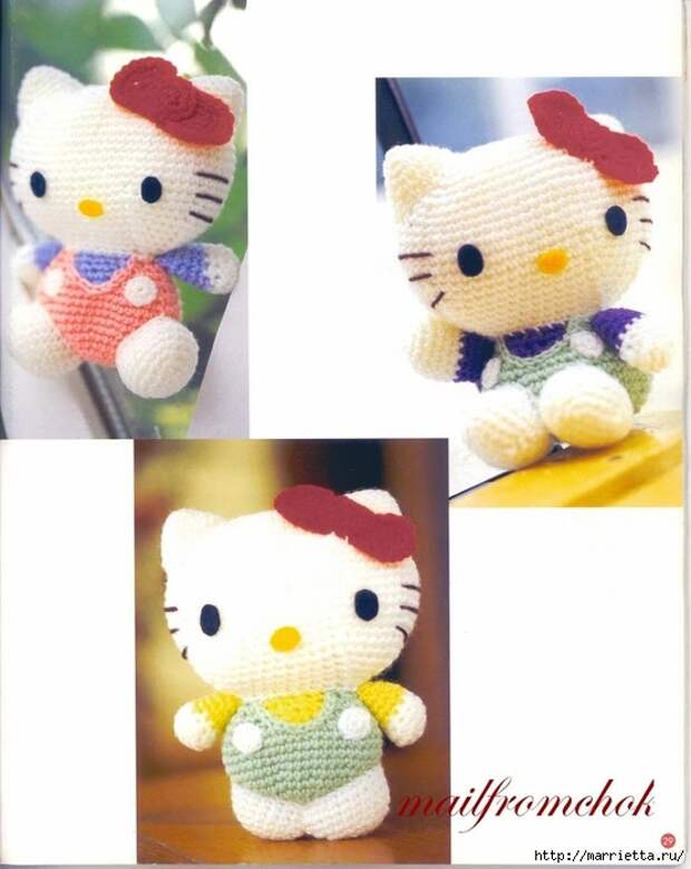 Hello Kitty! Вяжем японскую кошечку. Отличный журнал со схемами (27) (555x700, 204Kb)