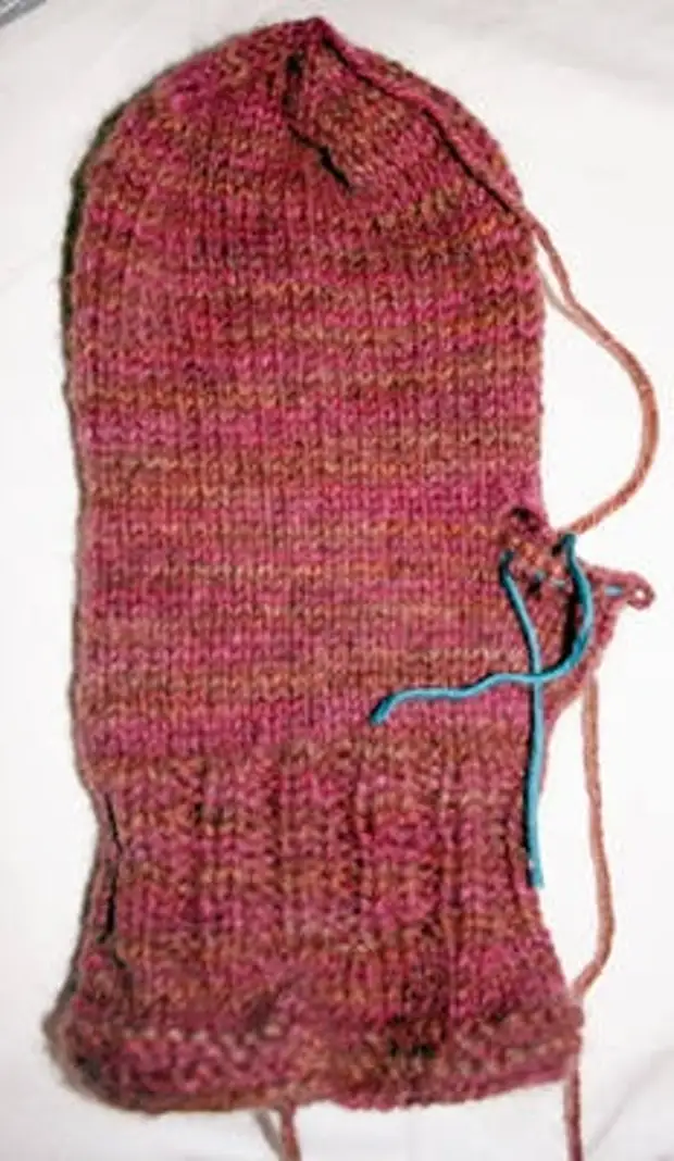 пошаговое фото вязания большого пальца клином